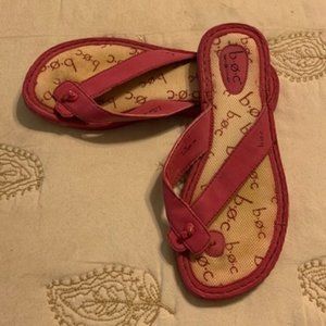B.O.C. Pink Flip Flop Sandal, Size 8